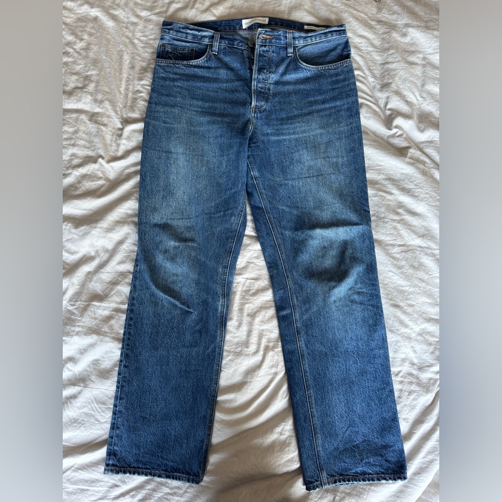 Denim Forum (Aritzia) “The Patti” Mid-Rise Straight Jeans, Size 32